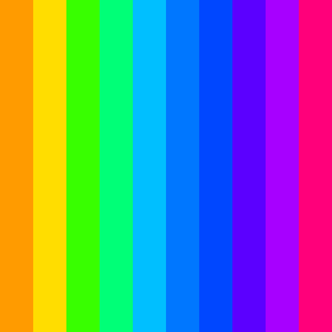 Download neon celebration color palette PNG image (square)