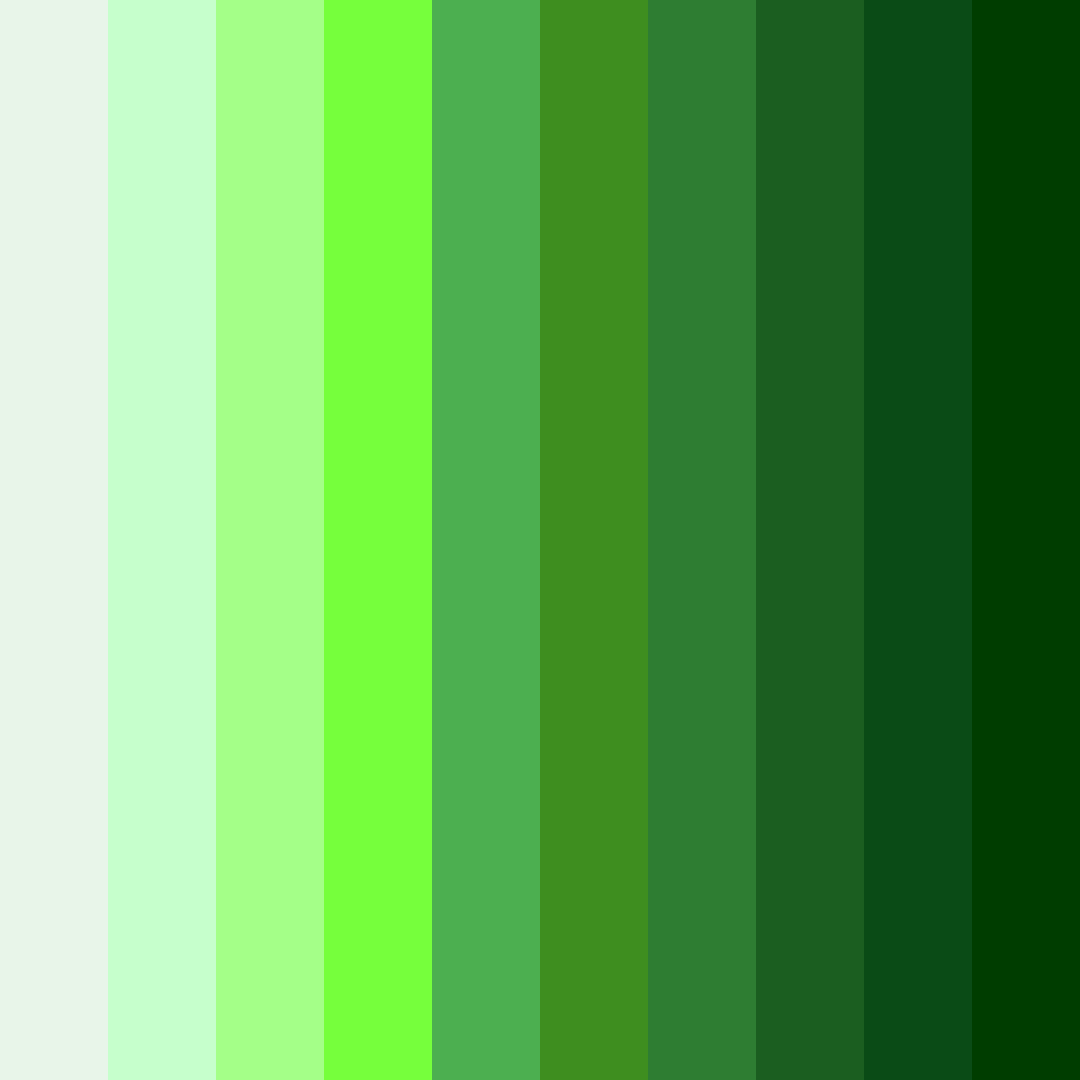 Download luminous verdance color palette PNG image (square)