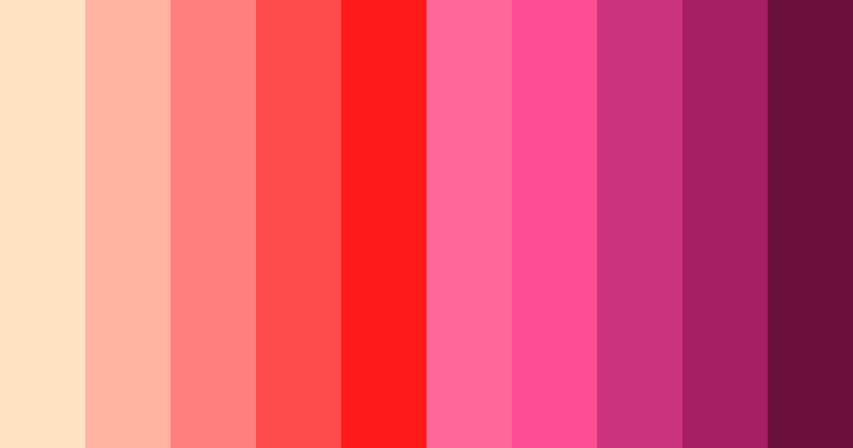 Download pink summer color palette PNG image (landscape)