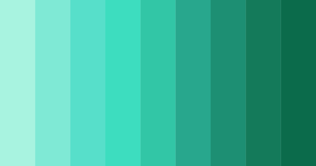 Download aqua oasis color palette PNG image (landscape)