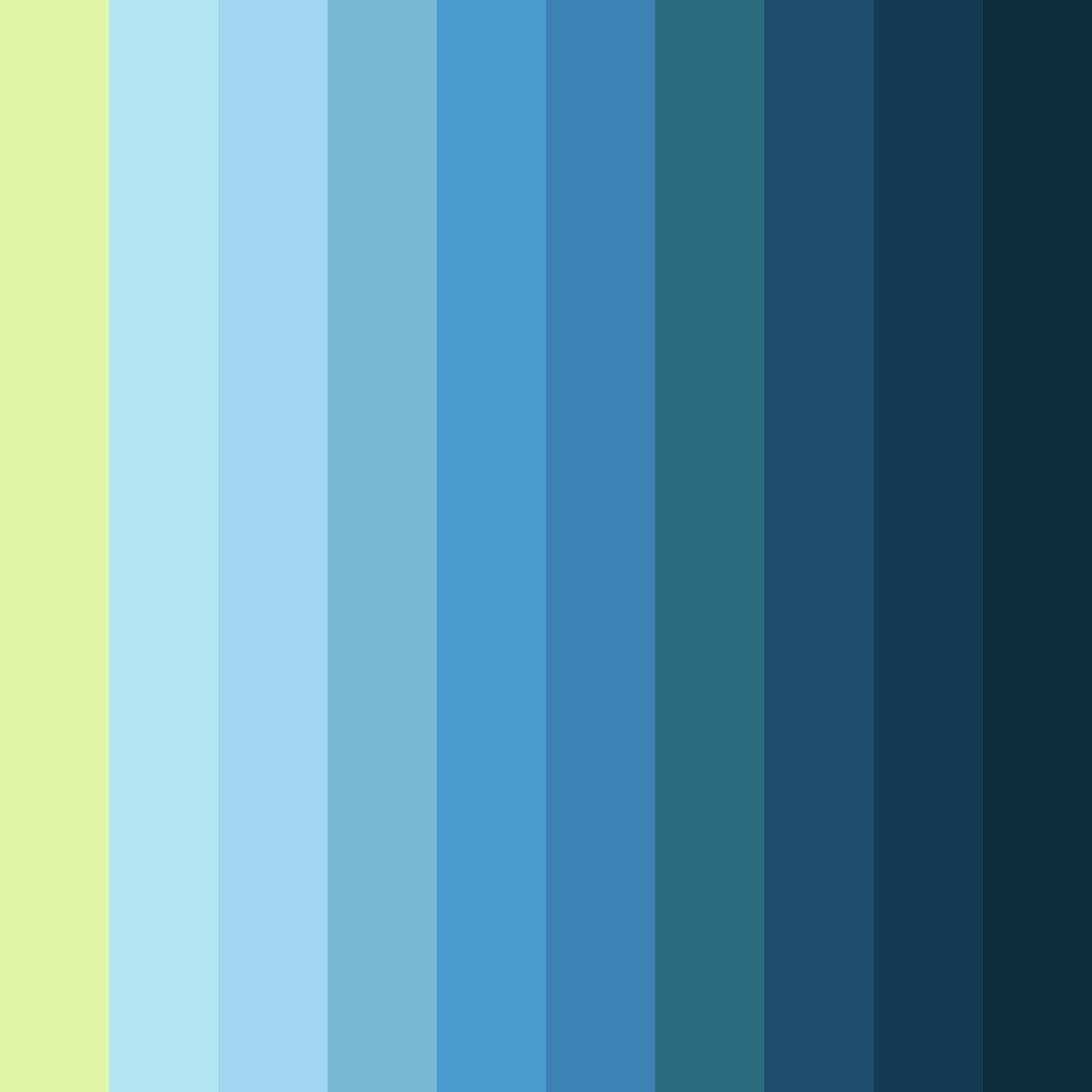 Download green blue yellow color palette PNG image (square)