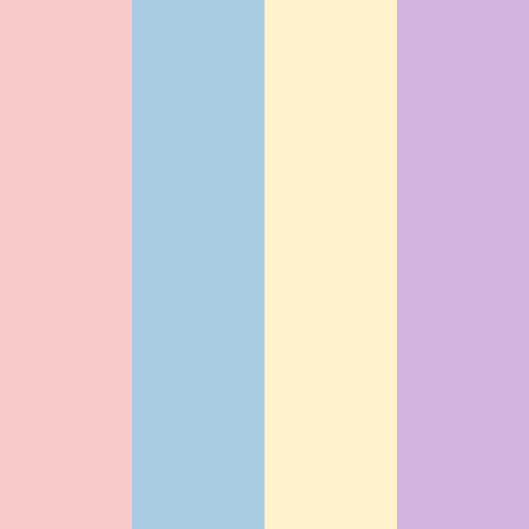 Download pastel dream color palette PNG image (square)