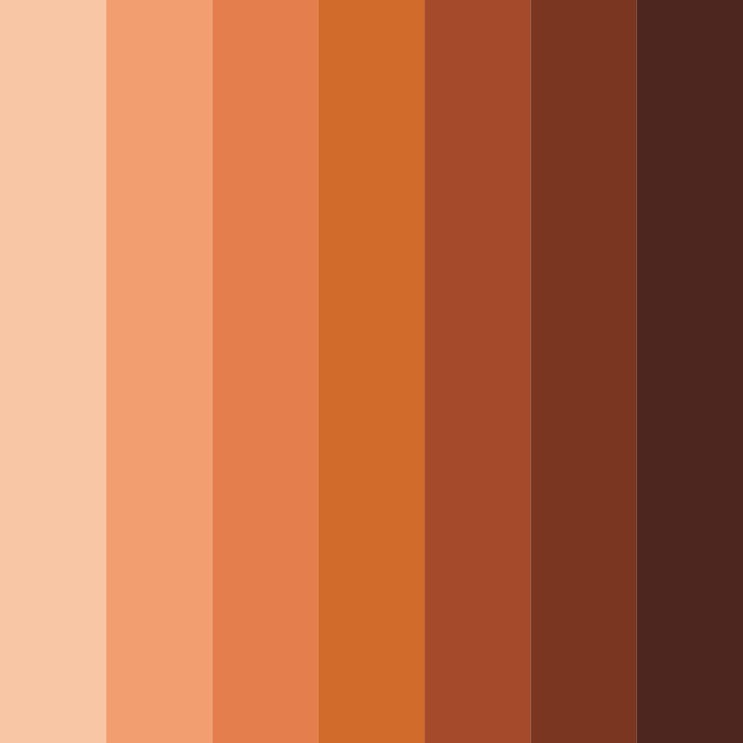 Download orange fall color palette PNG image (square)