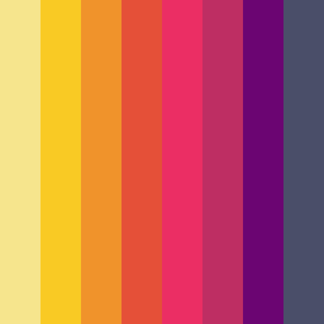 Download vibrant yellow color palette PNG image (square)