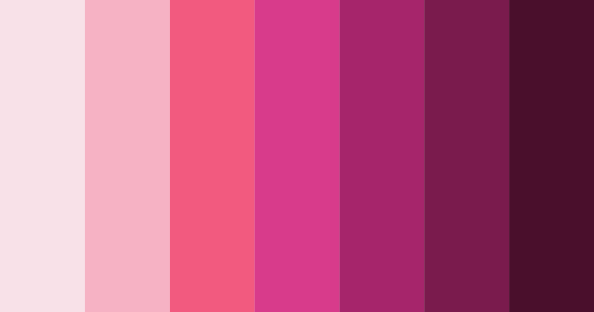 Download pink blossom color palette PNG image (landscape)