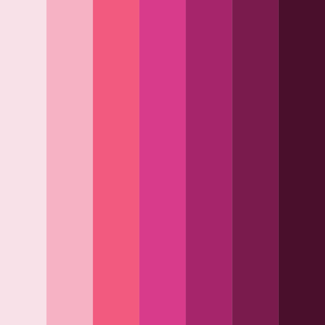 Download pink blossom color palette PNG image (square)