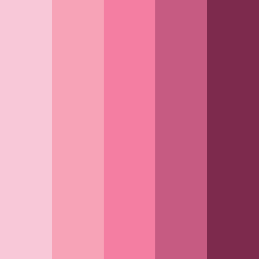 Download pink romance color palette PNG image (square)