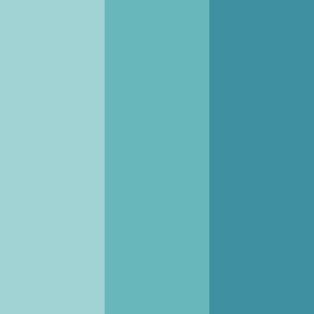 Download shades of teal color palette PNG image (square)