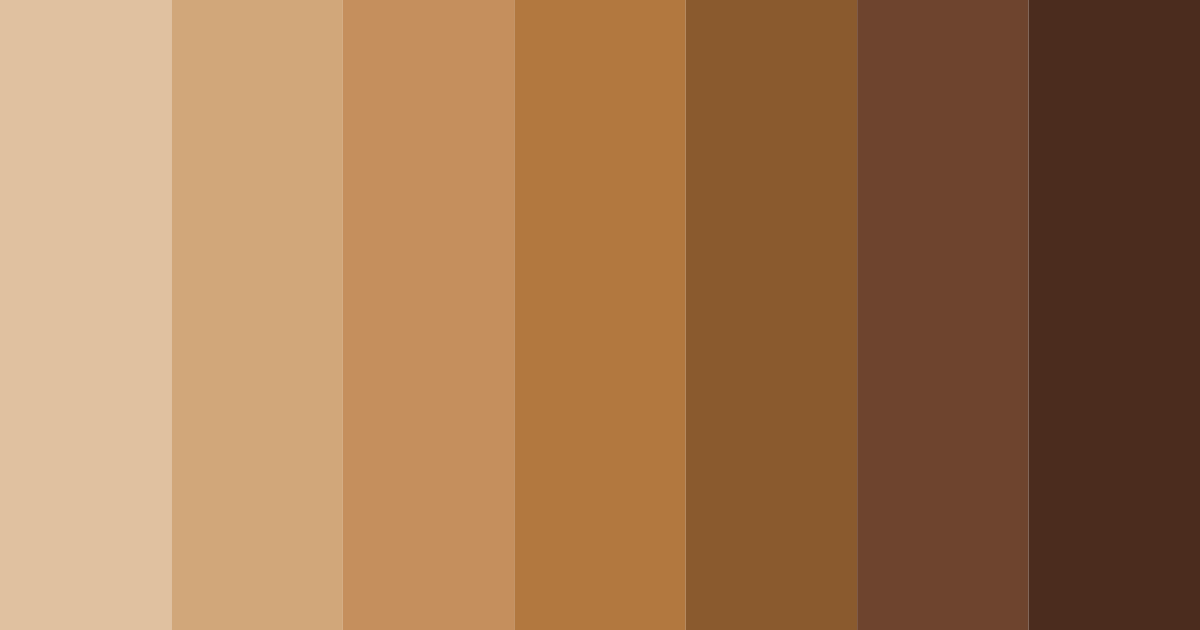 Download rich brown color palette PNG image (landscape)