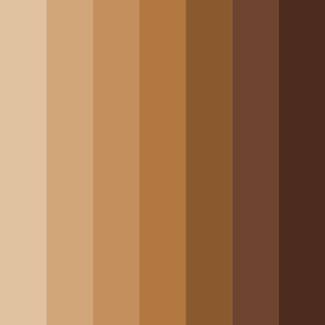 Download rich brown color palette PNG image (square)