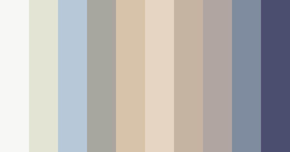 Download coastal elegance color palette PNG image (landscape)
