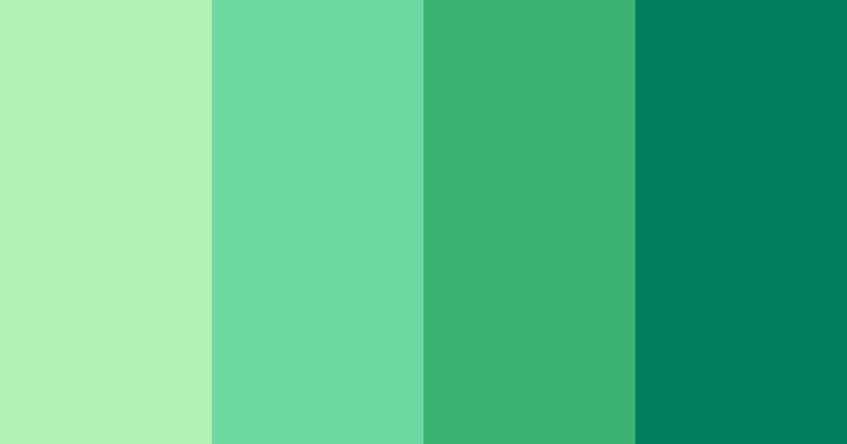 Download green fresh color palette PNG image (landscape)