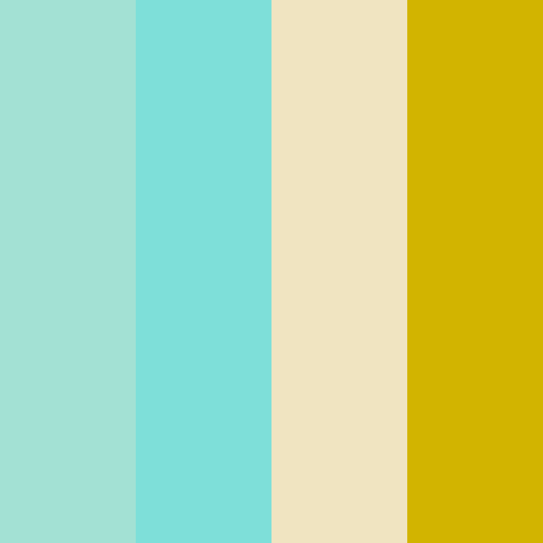 Download turquoise green sunshine color palette PNG image (square)