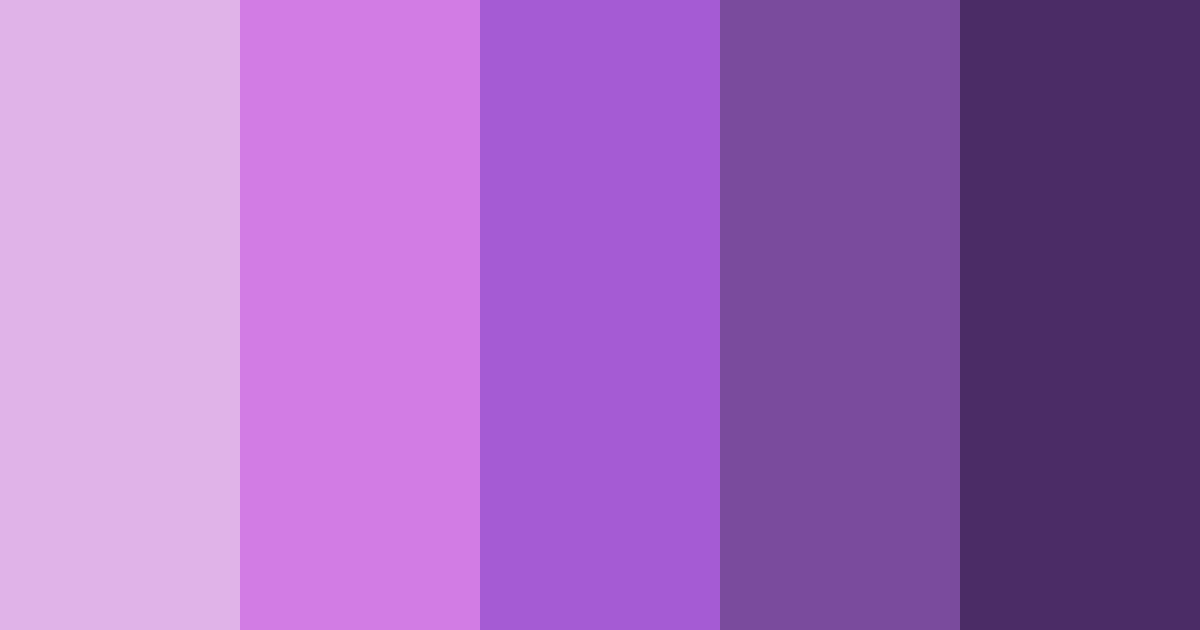 Download mystic amethyst dreams color palette PNG image (landscape)