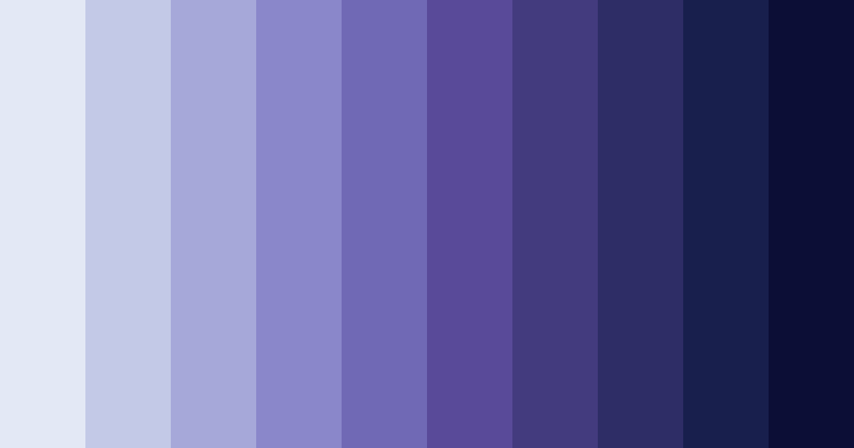 Download shades of blue purple color palette PNG image (landscape)