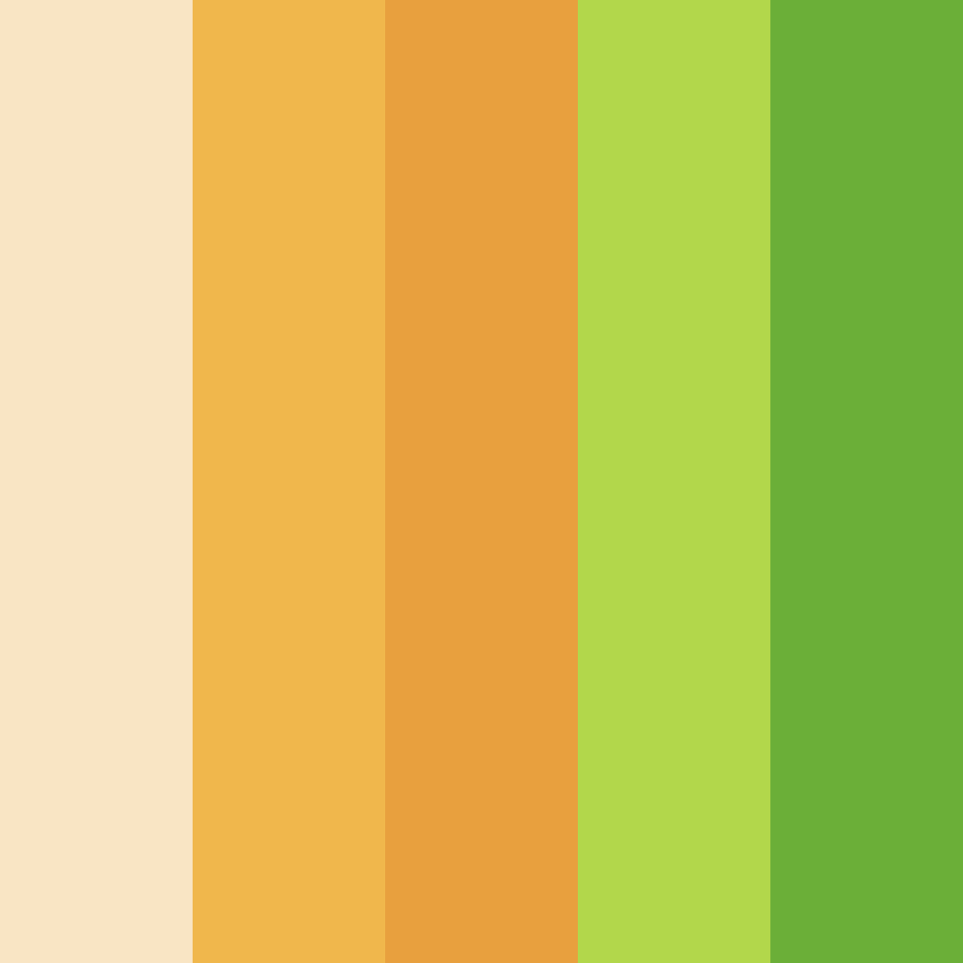 Download sunlit meadow color palette PNG image (square)