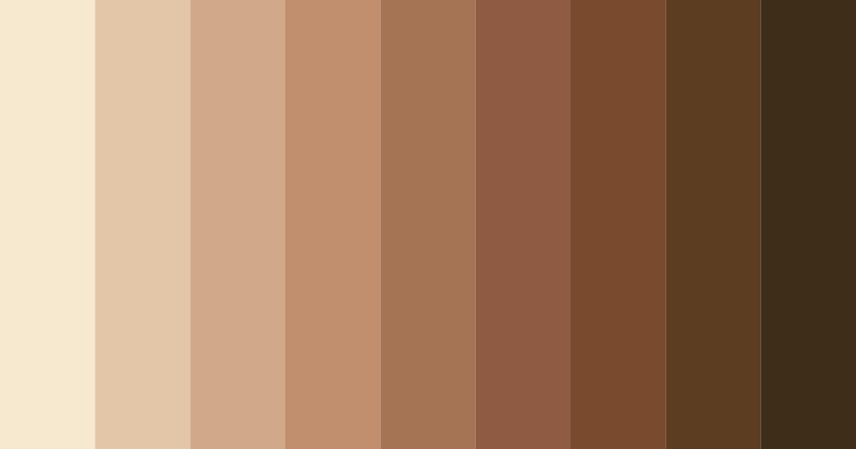 Download beige tones color palette PNG image (landscape)