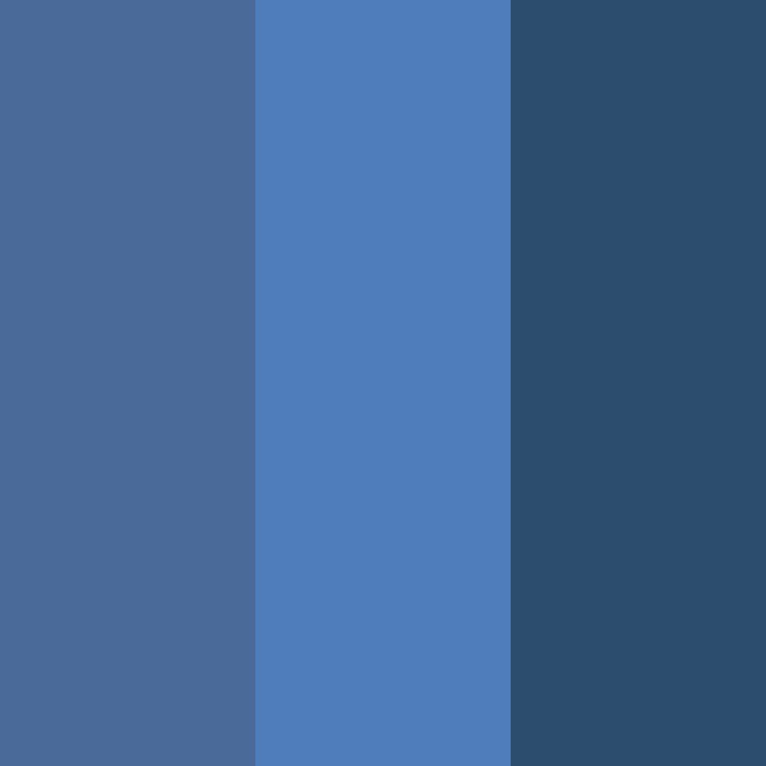 Download shades of blue color palette PNG image (square)