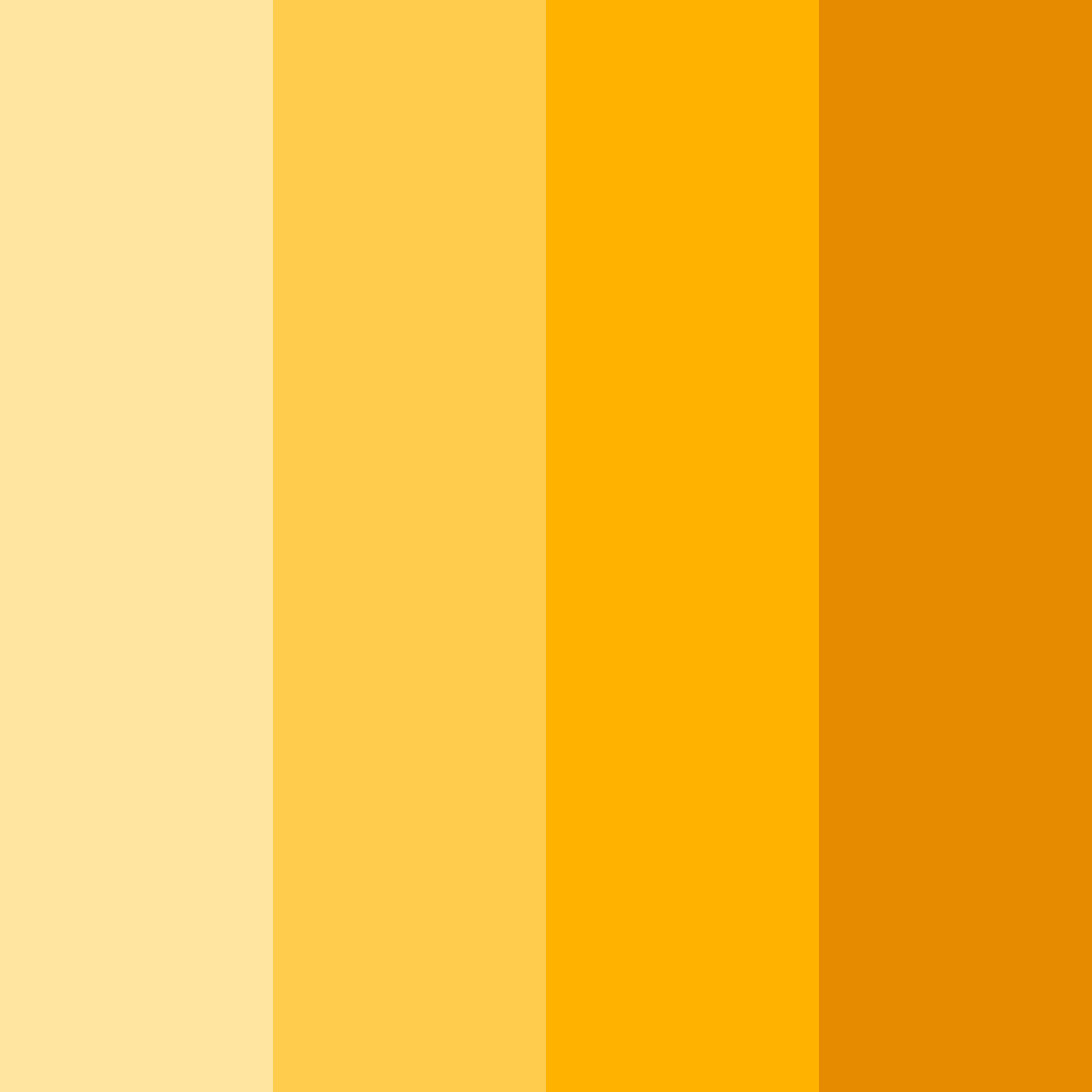 Download bright orange yellow color palette PNG image (square)