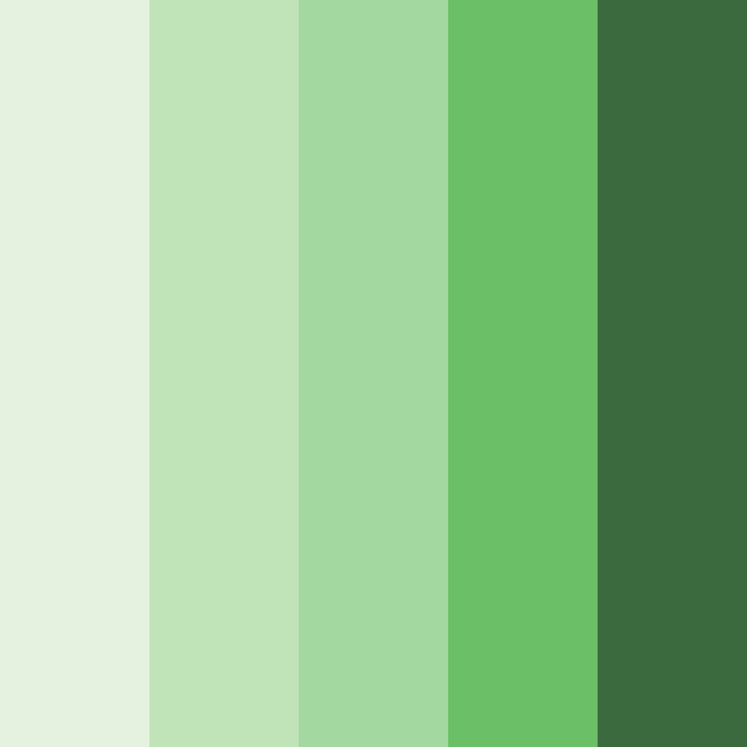 Download serene meadow color palette PNG image (square)