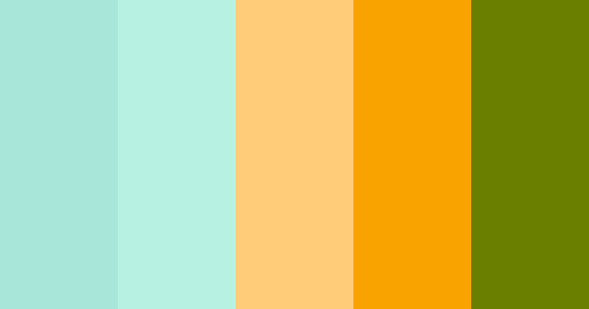 Download shades of aqua color palette PNG image (landscape)