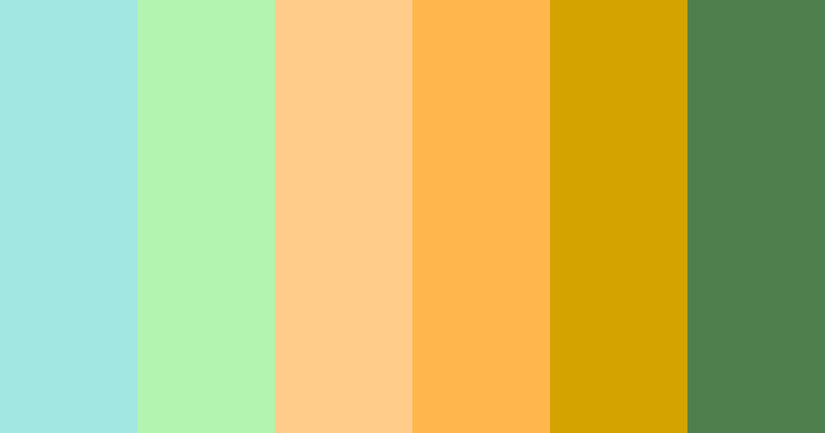 Download shades of aqua color palette PNG image (landscape)