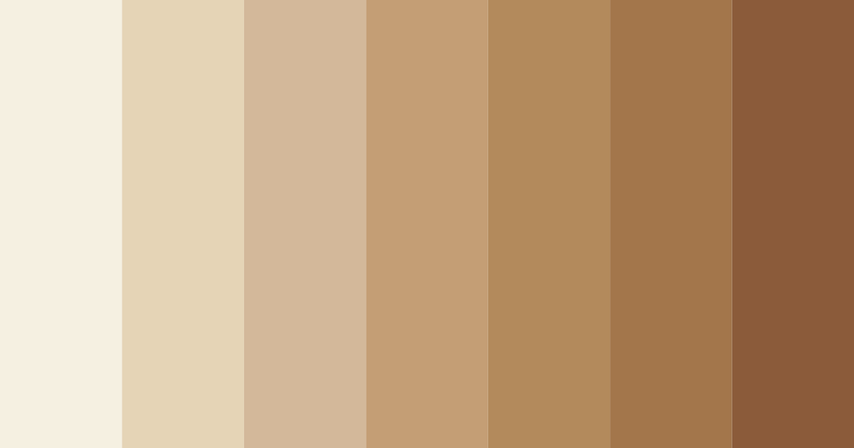 Download beige earthtones color palette PNG image (landscape)