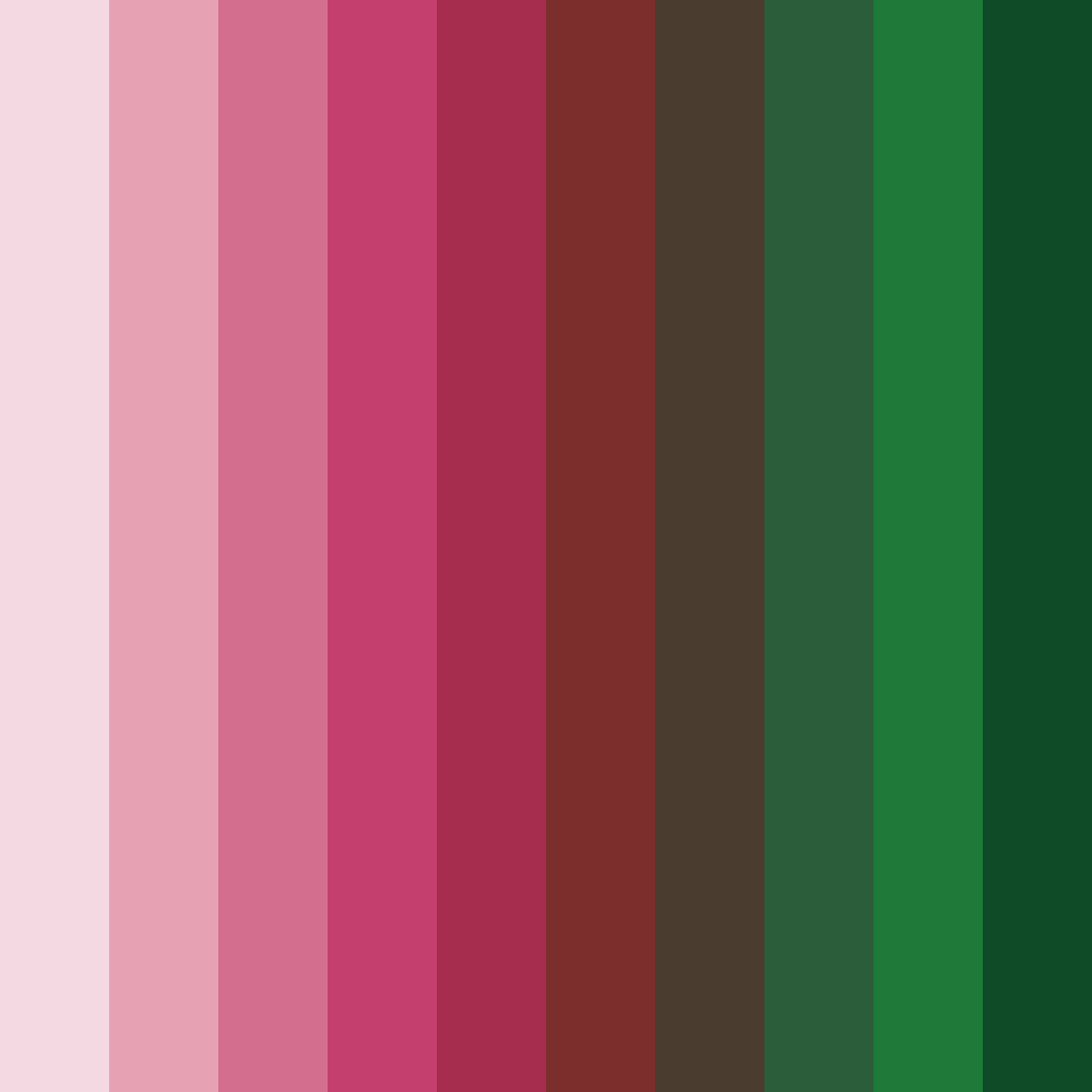 Download dark green and pink color palette PNG image (square)