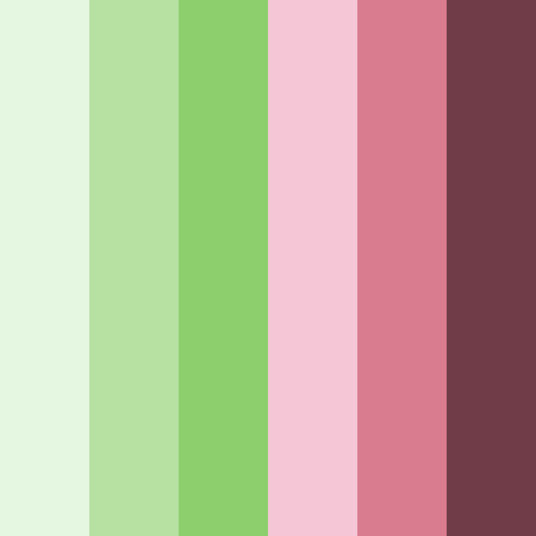 Download dark green to dark pink color palette PNG image (square)