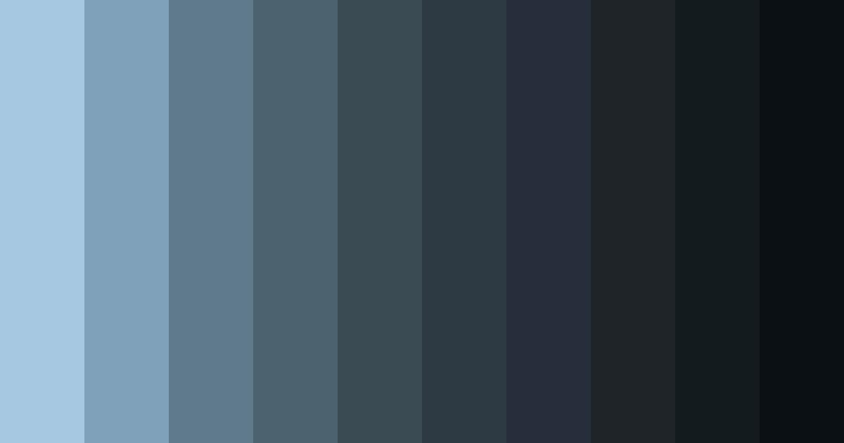 Download blue shadows color palette PNG image (landscape)