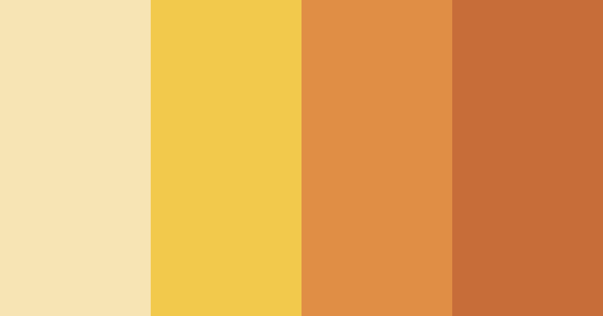 Download golden harvest color palette PNG image (landscape)