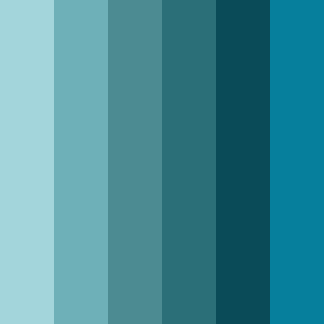 Download oceanic serenity color palette PNG image (square)