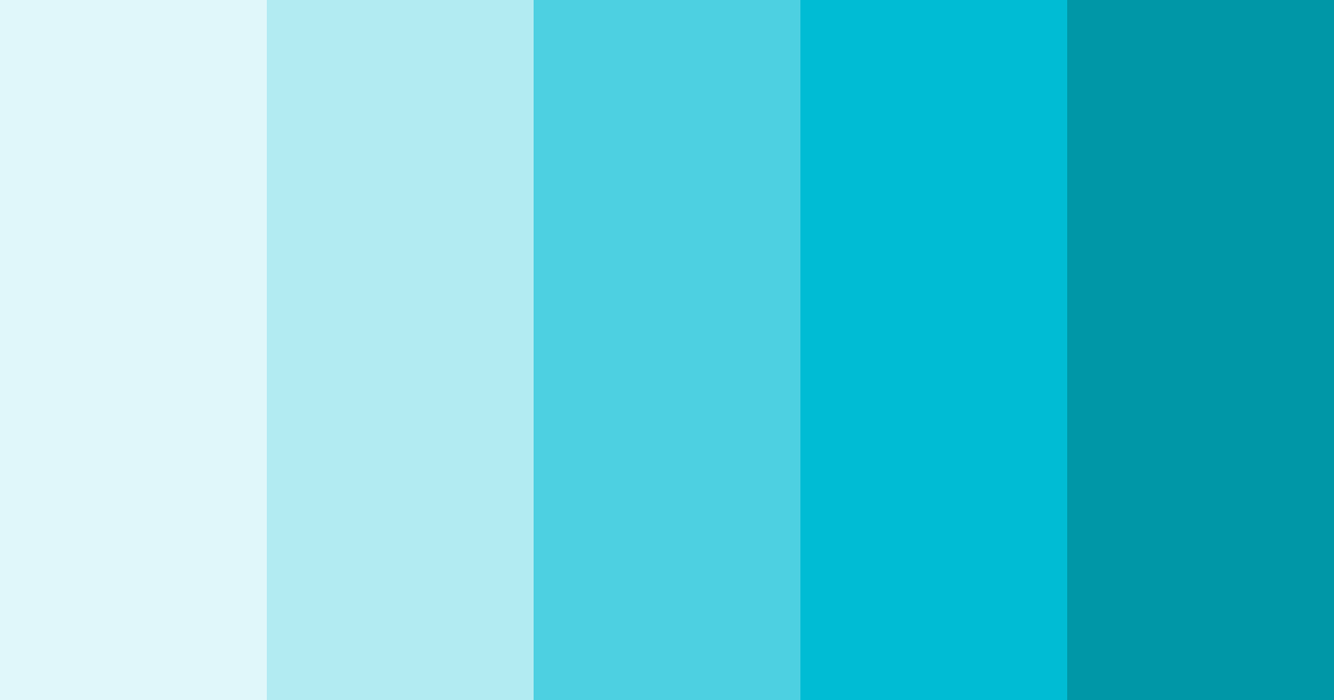 Download turquoise new year color palette PNG image (landscape)
