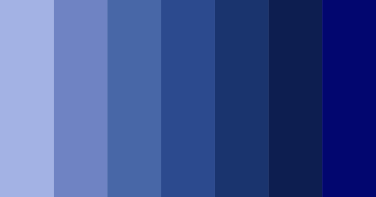 Download dark blue color palette PNG image (landscape)