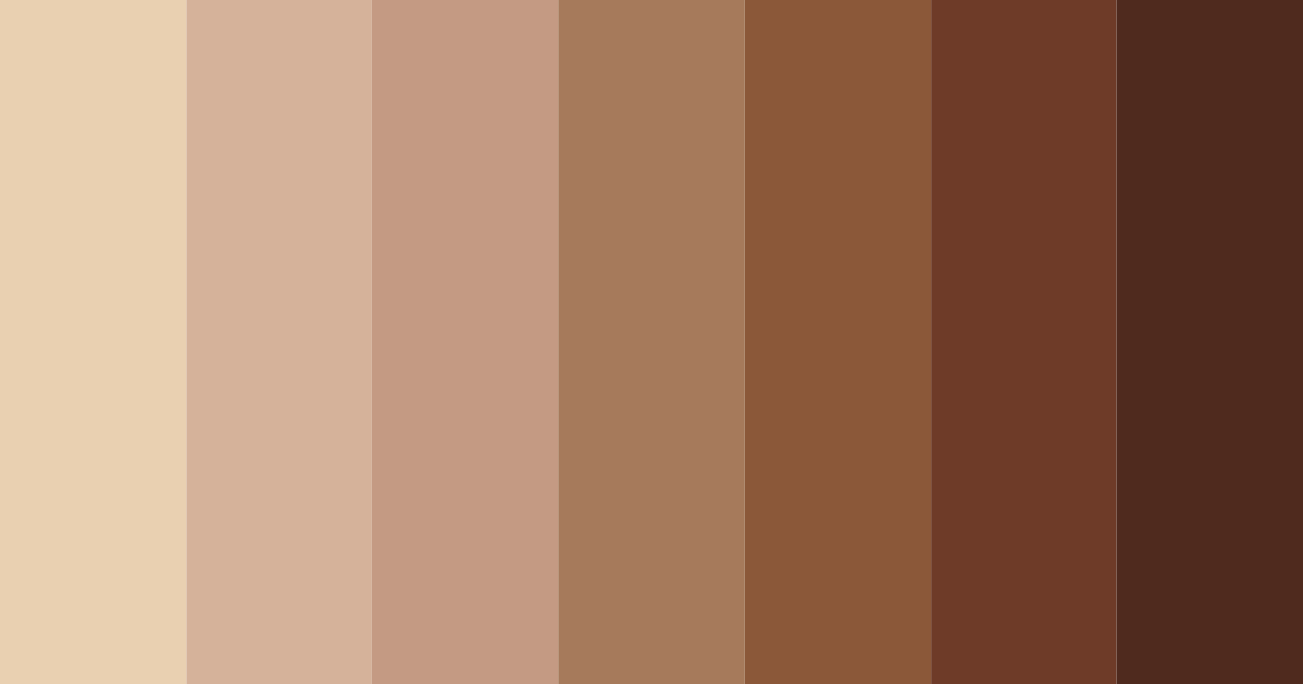 Download umber shades color palette PNG image (landscape)