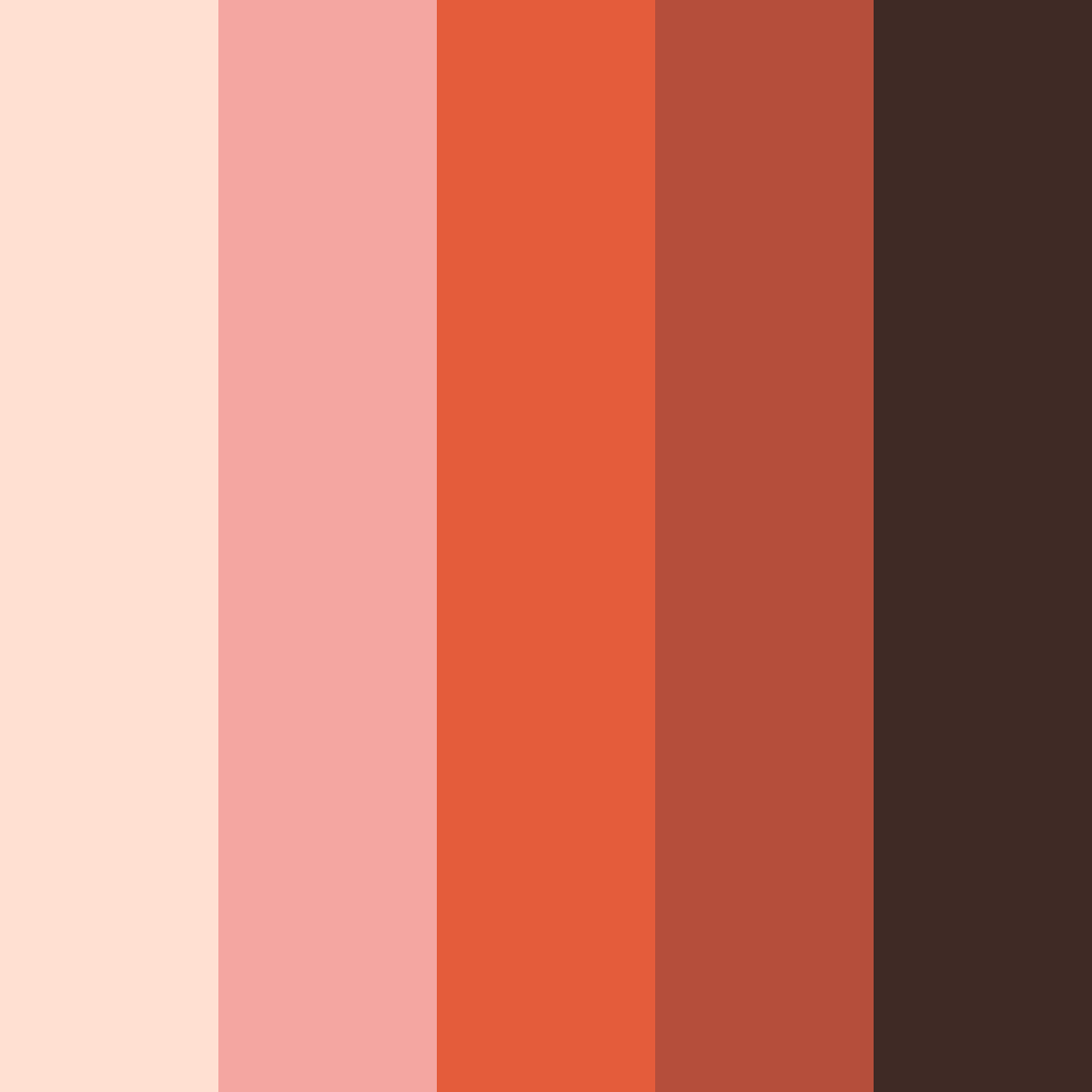 Download desert rosewood color palette PNG image (square)