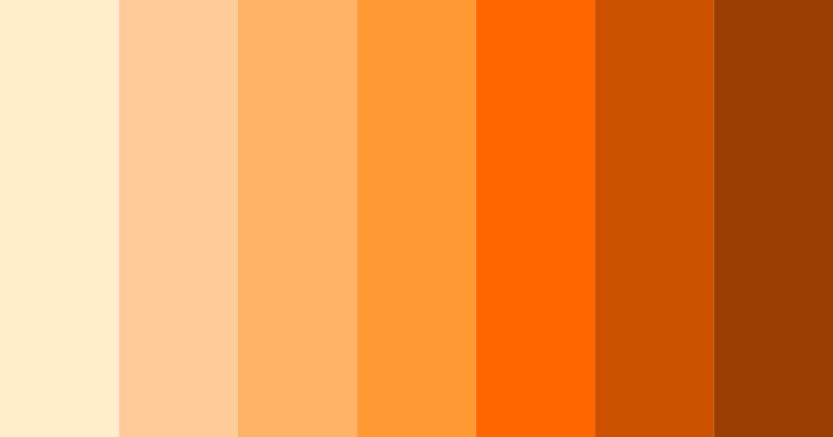 Download orange fire color palette PNG image (landscape)