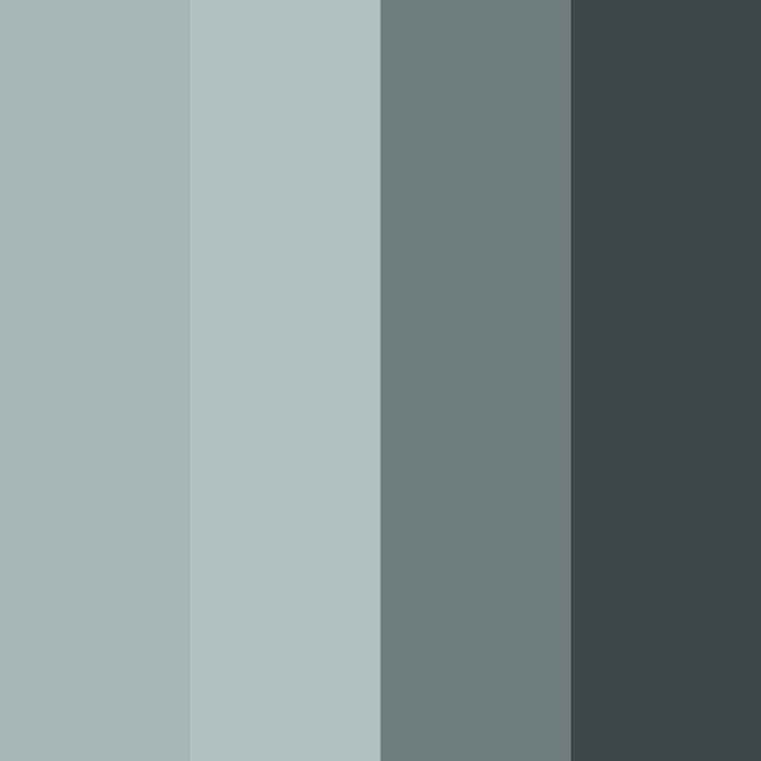 Download shades of teal color palette PNG image (square)