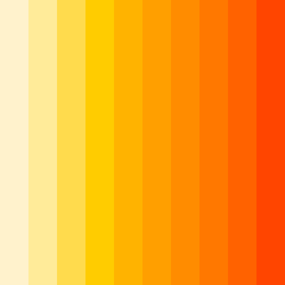 Download sunny orange yellow color palette PNG image (square)