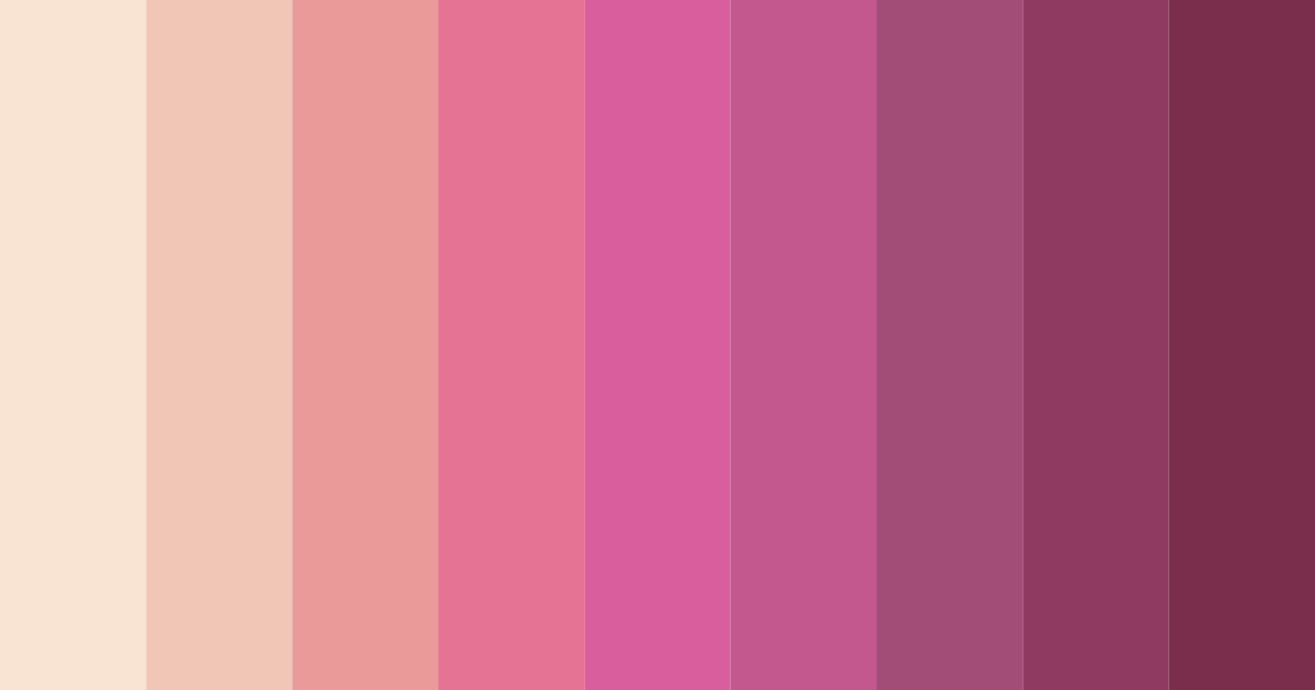 Download blushing romance color palette PNG image (landscape)