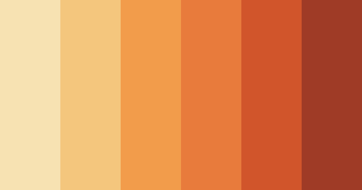 Download warm orange color palette PNG image (landscape)