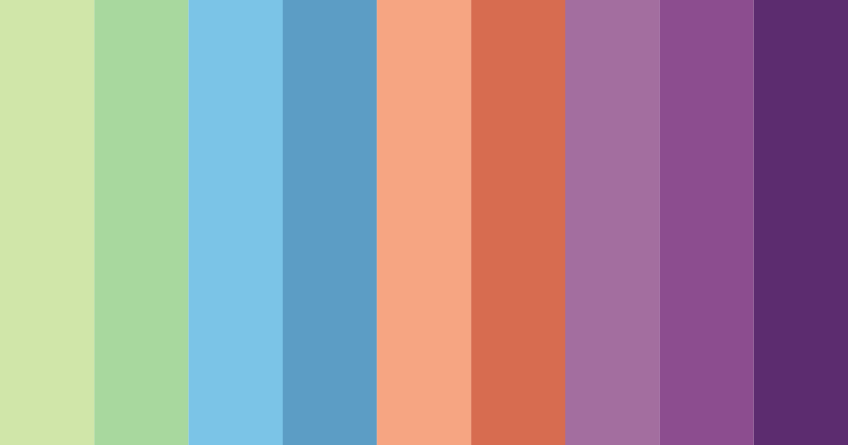 Download vibrant harmony color palette PNG image (landscape)