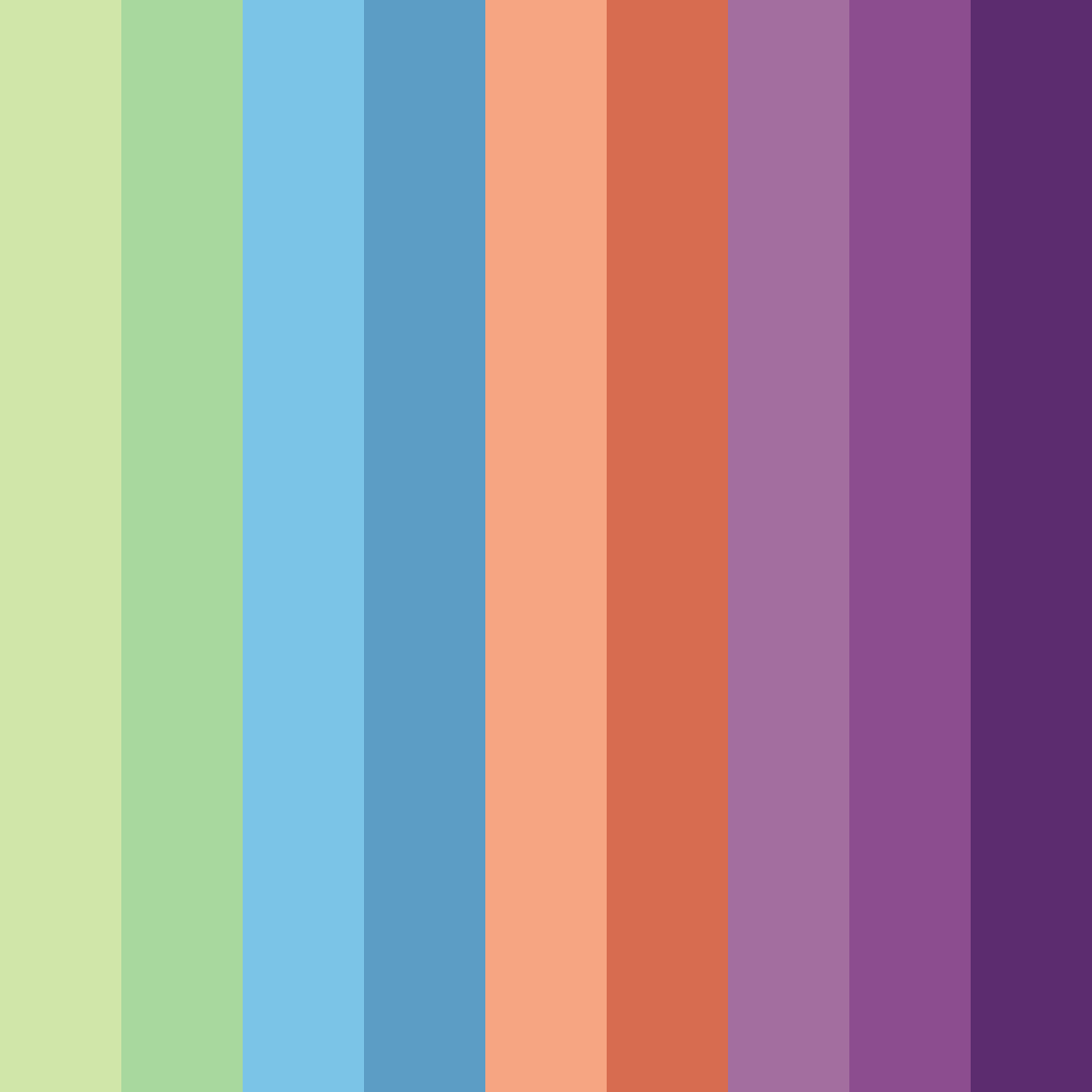 Download vibrant harmony color palette PNG image (square)