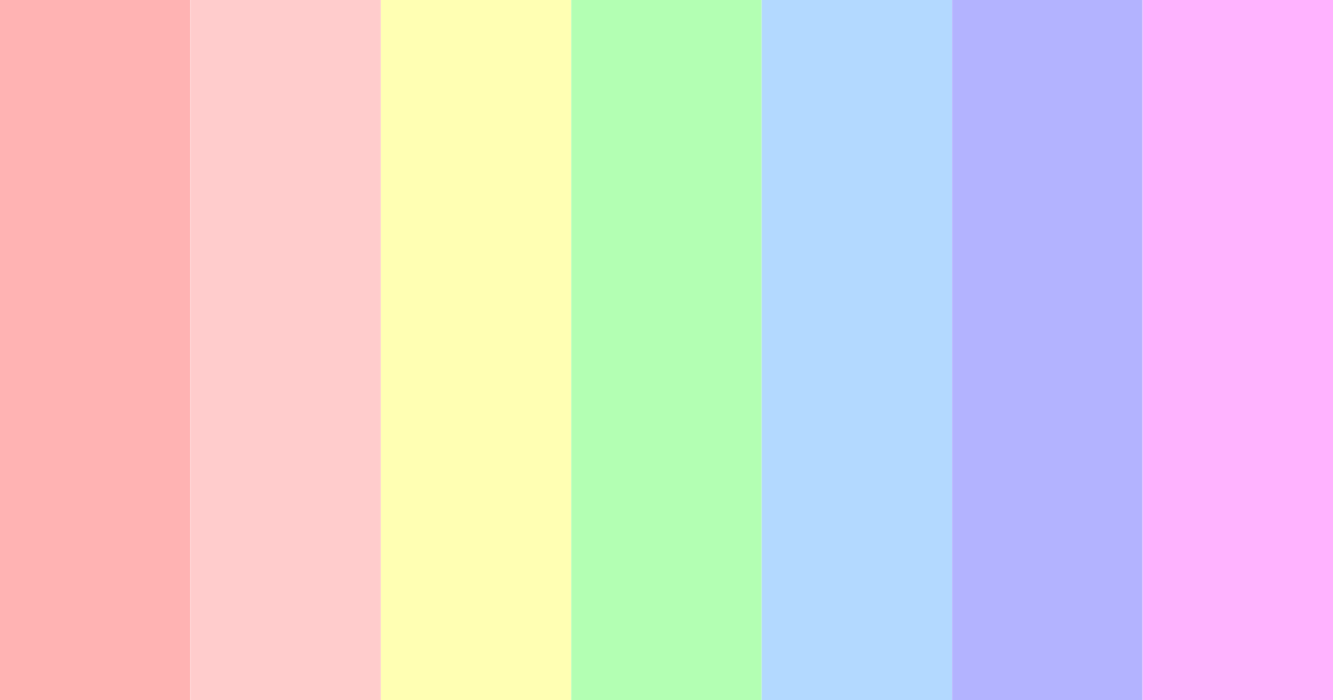 Download cotton candy dream color palette PNG image (landscape)