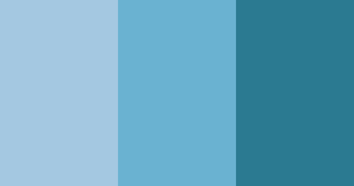 Download blue nordic shades color palette PNG image (landscape)