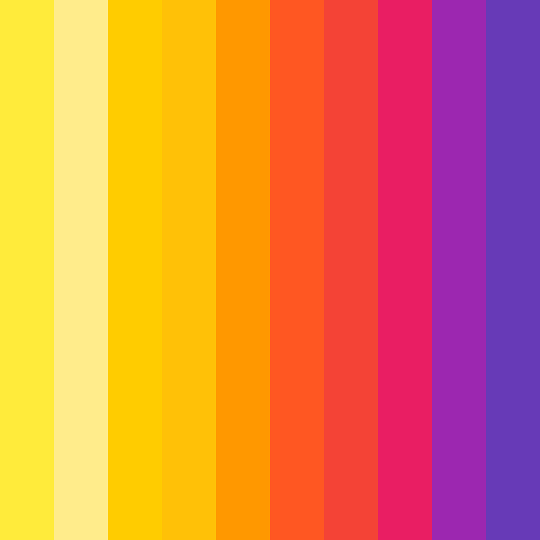 Download vibrant yellow color palette PNG image (square)