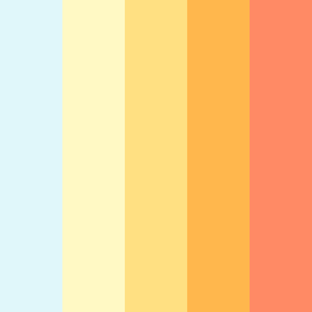 Download sunny skydreams color palette PNG image (square)