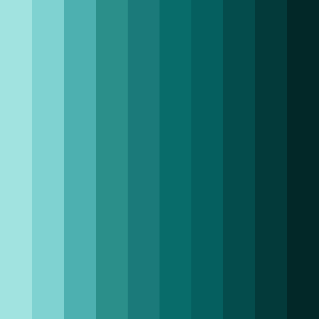 Download turquoise tides color palette PNG image (square)