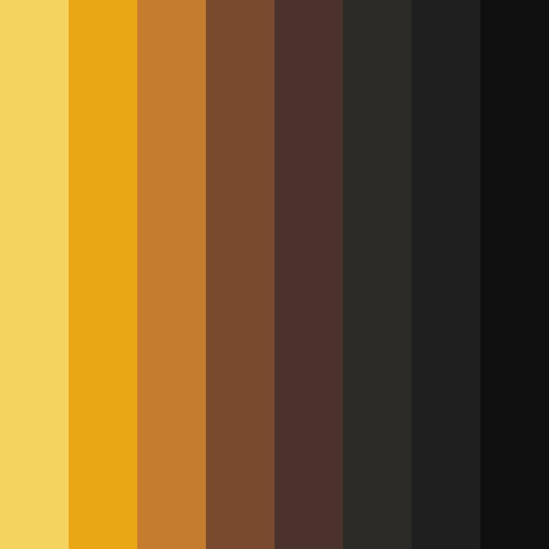 Download brown autumn color palette PNG image (square)