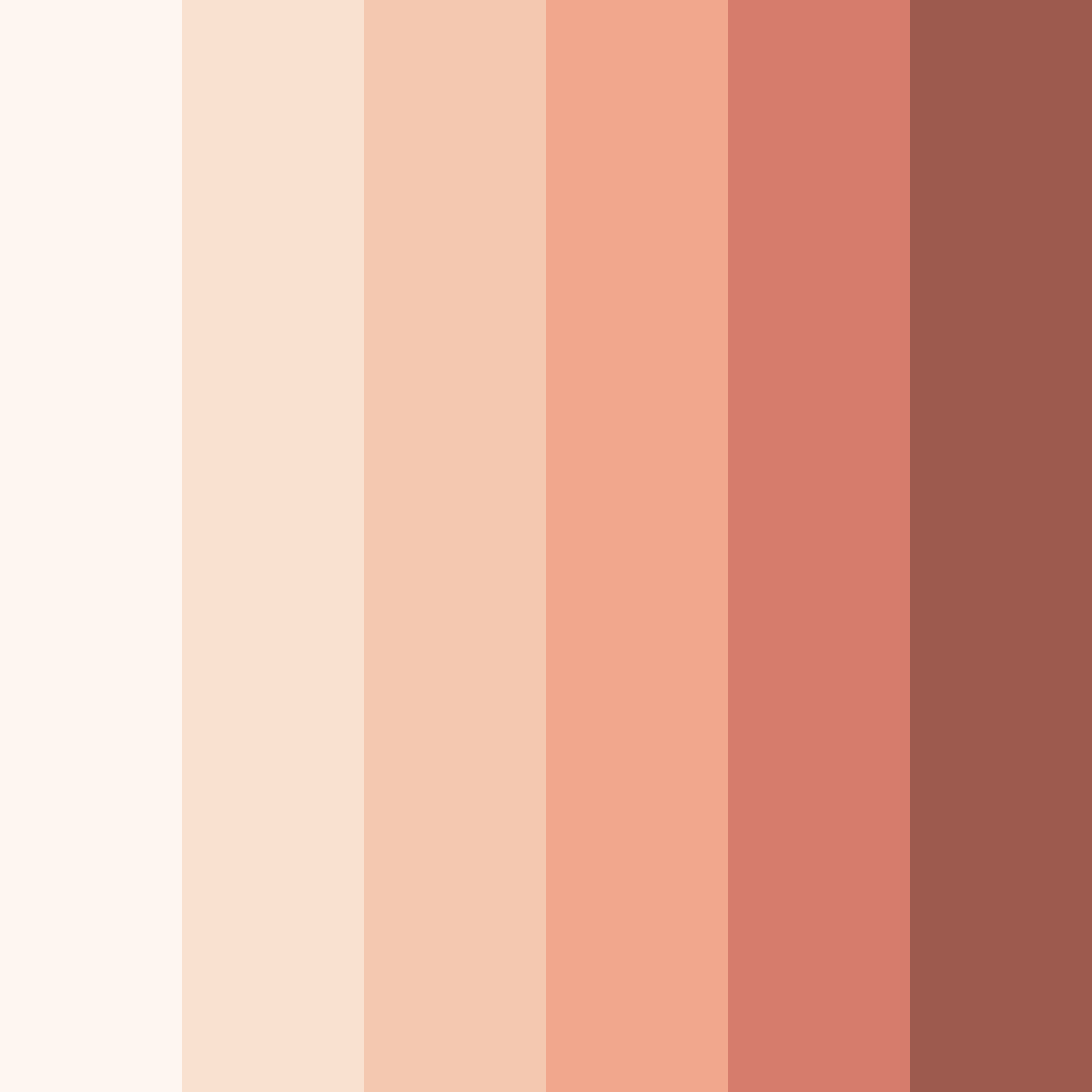 Download blush sunset color palette PNG image (square)